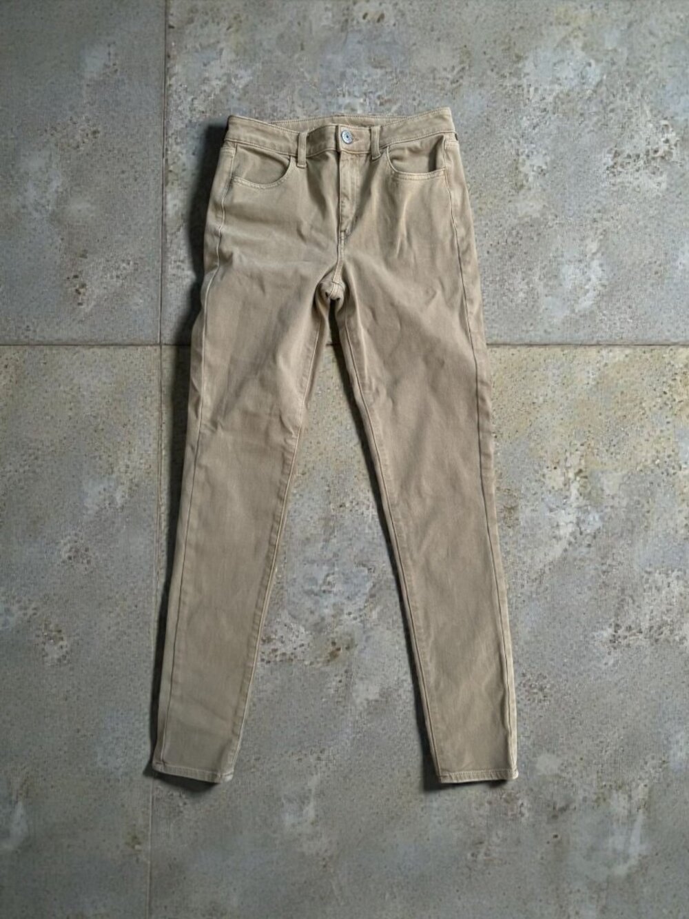 AMERICAN EAGLE Next Level Stretch Tan Skinny Jeans Size US 8